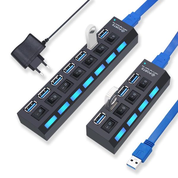 hubs 4 ports usb hub 3.0 multiple expander multi splitter with switches reminder light pc lapdocking station accessories black
hubs 4 ports usb hub 3.0 multiple expander multi splitter with switches reminder light pc lapdocking station accessories black