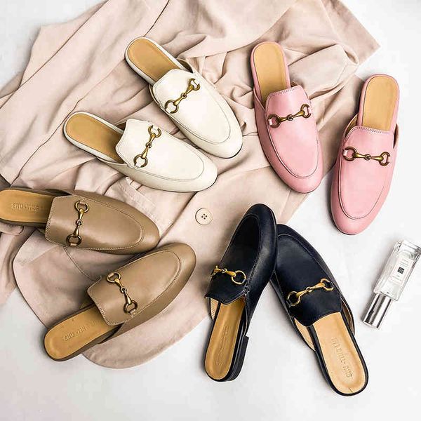 baotou half slippers female summer wear muller shoes 2021 new horsebit flat shoes leather net red lazy sandals women shoes k731, Black
baotou half slippers female summer wear muller shoes 2021 new horsebit flat shoes leather net red lazy sandals women shoes k731, Black