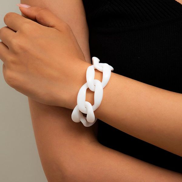link, chain ingemark exaggerated punk acrylic chunky bracelets hand bangles hip hop gothic couple for women men boho jewelry, Black
link, chain ingemark exaggerated punk acrylic chunky bracelets hand bangles hip hop gothic couple for women men boho jewelry, Black