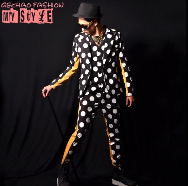 s-5xl 2021 new nightclub men clothing singer fashion slim dj gd male great point spliced suit pants stage costumes plus size, White;black
s-5xl 2021 new nightclub men clothing singer fashion slim dj gd male great point spliced suit pants stage costumes plus size, White;black