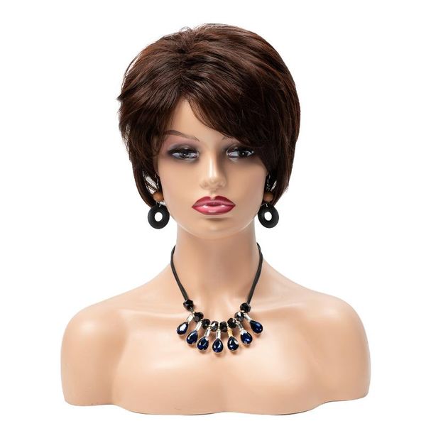 synthetic wigs short straight brown hair for white black wonder women heat resistant fluffy by0124
synthetic wigs short straight brown hair for white black wonder women heat resistant fluffy by0124