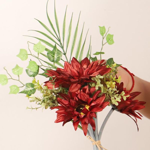 decorative flowers & wreaths 1 bundle silk sunflower bouquet artificial flower wedding christmas autume decoration for home party baby showe
decorative flowers & wreaths 1 bundle silk sunflower bouquet artificial flower wedding christmas autume decoration for home party baby showe