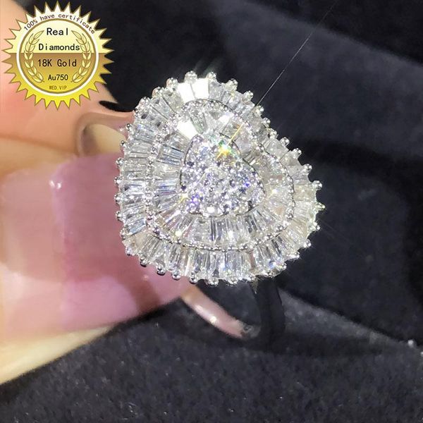 cluster rings 18k white gold ring natural real diamond engagement&wedding jewellery have certificate 0020, Golden;silver
cluster rings 18k white gold ring natural real diamond engagement&wedding jewellery have certificate 0020, Golden;silver