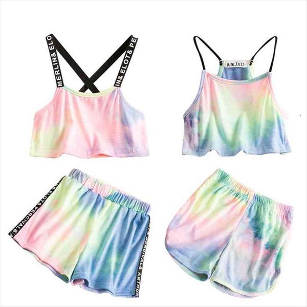toddler kids clothes set girls summer colorful print rainbow sport children sling vest backless crop short pants tracksuits, White
toddler kids clothes set girls summer colorful print rainbow sport children sling vest backless crop short pants tracksuits, White