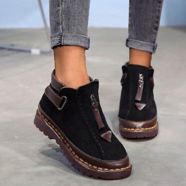 boots winter women round toe comfortable low-heel for platform genuine leather brock black motorcycle
boots winter women round toe comfortable low-heel for platform genuine leather brock black motorcycle