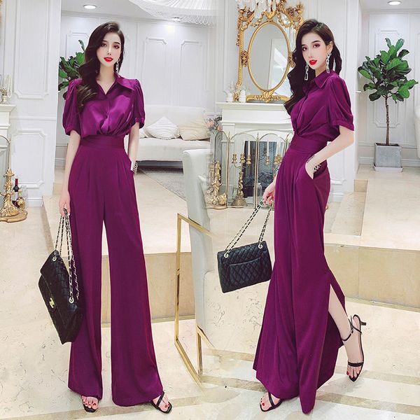 new women 2021 summer short sleeves blouse shirt high waist wide leg pants female elegant loose casual trousers two pieces set a8386v7a, White
new women 2021 summer short sleeves blouse shirt high waist wide leg pants female elegant loose casual trousers two pieces set a8386v7a, White