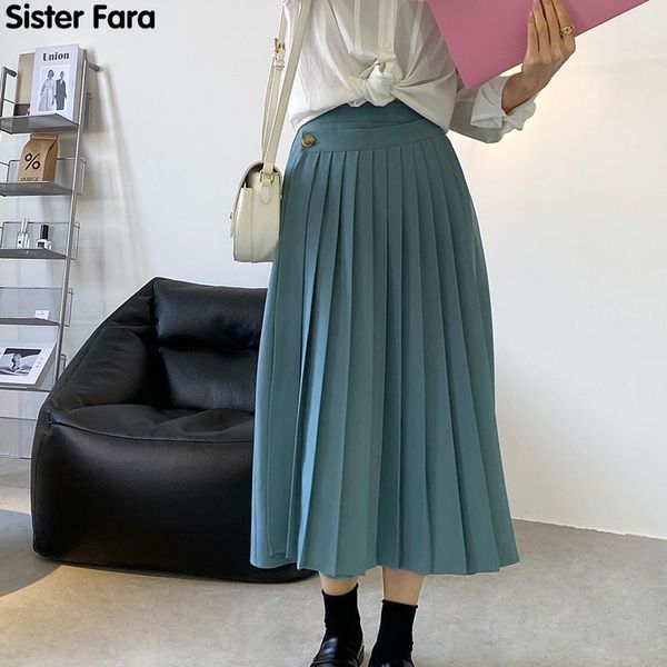 skirts sister fara spring 2021 mid-calf skirt woman high waist long pleated female autumn solid office lady casual, Black
skirts sister fara spring 2021 mid-calf skirt woman high waist long pleated female autumn solid office lady casual, Black