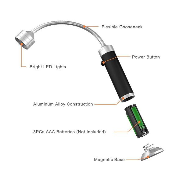1 pcs barbecue light magnetic base super bright led lights flexible gooseneck weather resistant ti99
1 pcs barbecue light magnetic base super bright led lights flexible gooseneck weather resistant ti99