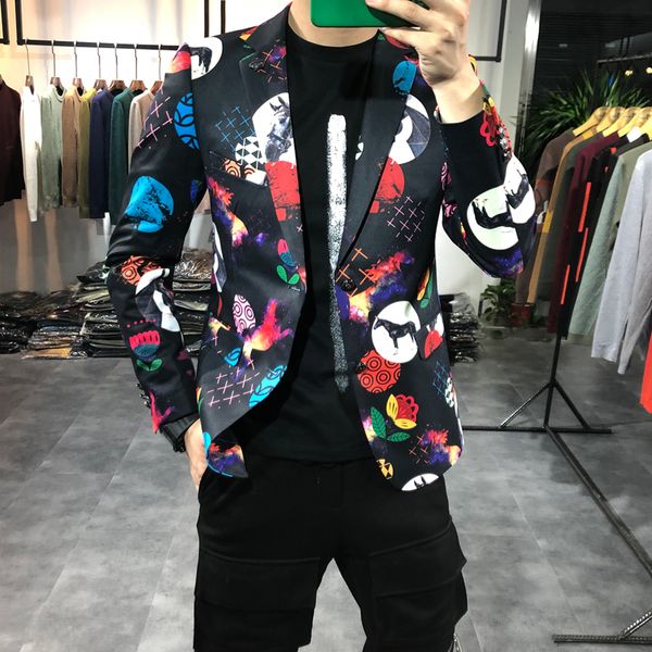 2021 korean men blazers fashion casual printed thin business jacket wedding clothes manly attire afni, White;black
2021 korean men blazers fashion casual printed thin business jacket wedding clothes manly attire afni, White;black