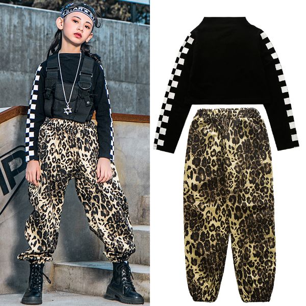 kids hip hop girls street dance costume black loose leopard pants jazz practice wear ballroom dancing stage outfit vdb2947, Black;red
kids hip hop girls street dance costume black loose leopard pants jazz practice wear ballroom dancing stage outfit vdb2947, Black;red