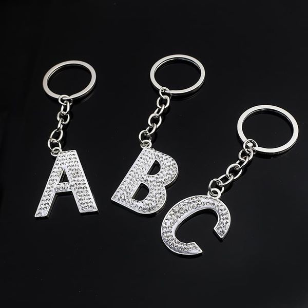 keychains 2pcs/lot crystal rhinestone alphabet keychain fashion initial letter a-z jewelry chain key ring gifts pendent, Silver
keychains 2pcs/lot crystal rhinestone alphabet keychain fashion initial letter a-z jewelry chain key ring gifts pendent, Silver