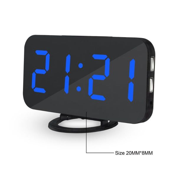 night mode largescreen dual digital led clock snooze mirror alarm clock time adjustable home desk bedside table home practical
night mode largescreen dual digital led clock snooze mirror alarm clock time adjustable home desk bedside table home practical