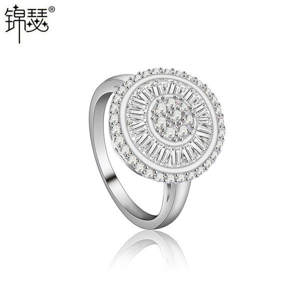 925 sterling silverboutique zirconium diamond ring soul engagement aaa zircon fashion atmosphere women's, Golden;silver
925 sterling silverboutique zirconium diamond ring soul engagement aaa zircon fashion atmosphere women's, Golden;silver