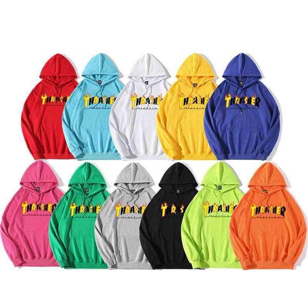 2021 new yellow black flame men's and women's same thrasher thin casual versatile hoodie
2021 new yellow black flame men's and women's same thrasher thin casual versatile hoodie