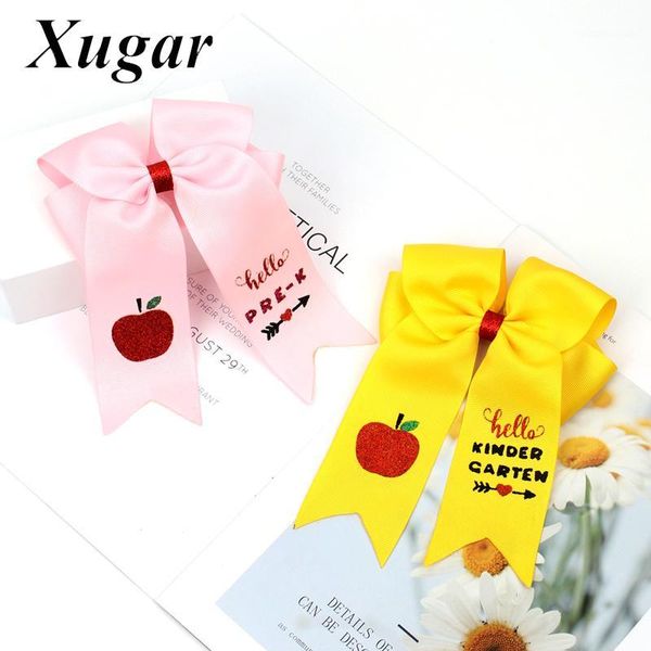 hair accessories xugar 2 pc/lots 7" back to school cheer bows for girls kids glitter print apple children hairgrip1, Slivery;white
hair accessories xugar 2 pc/lots 7" back to school cheer bows for girls kids glitter print apple children hairgrip1, Slivery;white