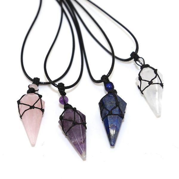 pendant necklaces yoga necklace raw quartz lapis lazuli dowsing pendulum reiki energy jewelry natural stone crystal, Silver
pendant necklaces yoga necklace raw quartz lapis lazuli dowsing pendulum reiki energy jewelry natural stone crystal, Silver