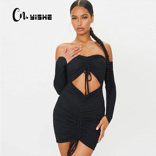 casual dresses cnyishe off the shoulder backless party dress for women fashion slash neck bandage sheath female warp hip vestidos, Black;gray
casual dresses cnyishe off the shoulder backless party dress for women fashion slash neck bandage sheath female warp hip vestidos, Black;gray