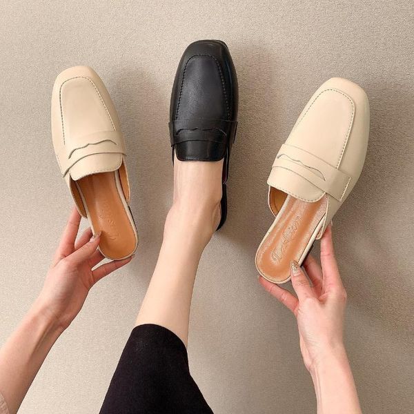 slippers loafers female shoes womens outdoor low cover toe luxury slides mules rivet 2021 flat designer summer soft basic p, Black
slippers loafers female shoes womens outdoor low cover toe luxury slides mules rivet 2021 flat designer summer soft basic p, Black