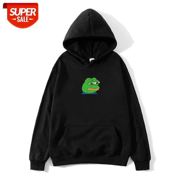 Sad tearing frog Print Hoodies Men/Women Hooded Sweatshirts 2020New Harajuku Hip Hop Hoodies Sweatshirt Male Japanese Hoodie #Jx10, Black
Sad tearing frog Print Hoodies Men/Women Hooded Sweatshirts 2020New Harajuku Hip Hop Hoodies Sweatshirt Male Japanese Hoodie #Jx10, Black