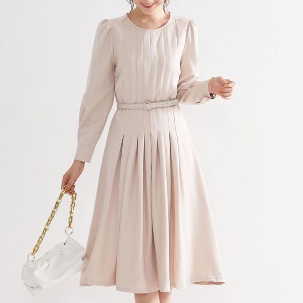 casual dresses for women 2021 ladies o-neck solid color temperament mid-length dress office lady clothes vestidos elegantes para mujer, Black;gray
casual dresses for women 2021 ladies o-neck solid color temperament mid-length dress office lady clothes vestidos elegantes para mujer, Black;gray