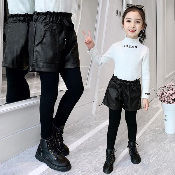 new solid elastic waist girls fake two pants spring and autumn children's trousers for girl 3-13 years old casual kids clothes, Blue
new solid elastic waist girls fake two pants spring and autumn children's trousers for girl 3-13 years old casual kids clothes, Blue