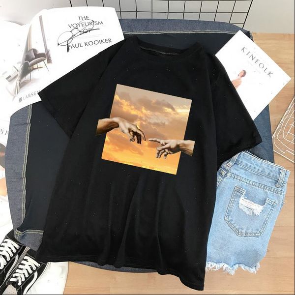 harajuku women print t shirt casual loose hip hop short sleeve michelangelo aesthetic art fun chic ulzzang summer clothing, White
harajuku women print t shirt casual loose hip hop short sleeve michelangelo aesthetic art fun chic ulzzang summer clothing, White