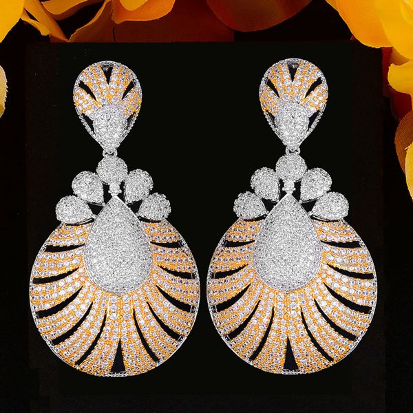 kellybola brand luxury african water dangle earrings for women wedding cubic zirconia bridal earring party jewelry high quality, Silver
kellybola brand luxury african water dangle earrings for women wedding cubic zirconia bridal earring party jewelry high quality, Silver
