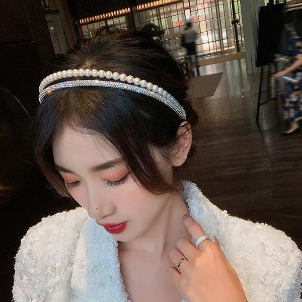 hair clips & barrettes pearl rhinestones headband double row headpieces simple elegant blings fashion accessories for women girls bn, Golden;silver
hair clips & barrettes pearl rhinestones headband double row headpieces simple elegant blings fashion accessories for women girls bn, Golden;silver