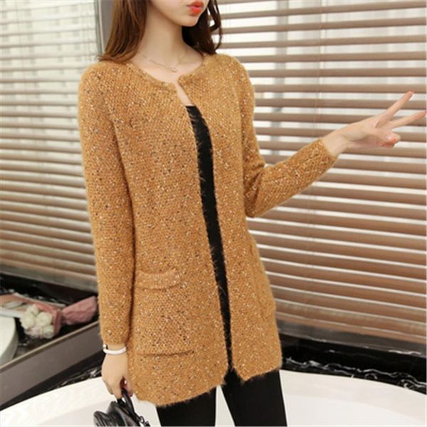 korean fashion fall long cardigan women sweater female spring autumn sleeve crochet knitted jacket, White;black
korean fashion fall long cardigan women sweater female spring autumn sleeve crochet knitted jacket, White;black