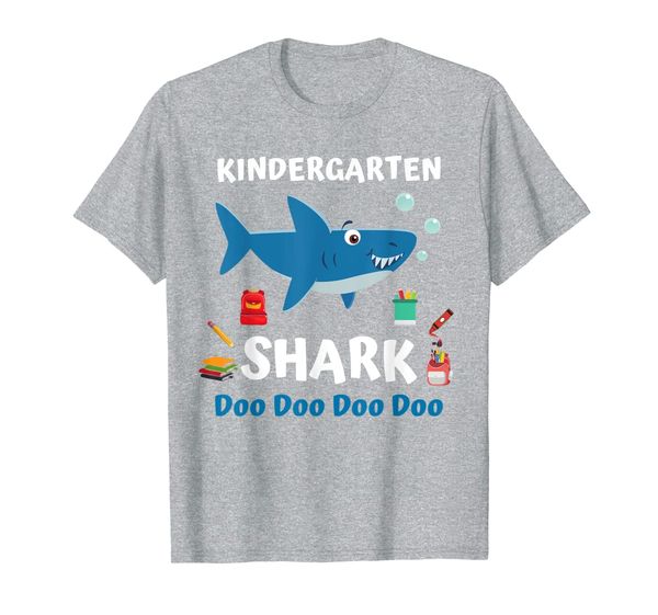 kindergarten shark doo doo shirt boys girls back to school t-shirt, White;black
kindergarten shark doo doo shirt boys girls back to school t-shirt, White;black