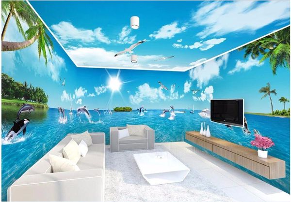 wallpapers 3d room wallpaper custom po blue sky white cloud ocean dolphin bay theme space whole house wall murals
wallpapers 3d room wallpaper custom po blue sky white cloud ocean dolphin bay theme space whole house wall murals