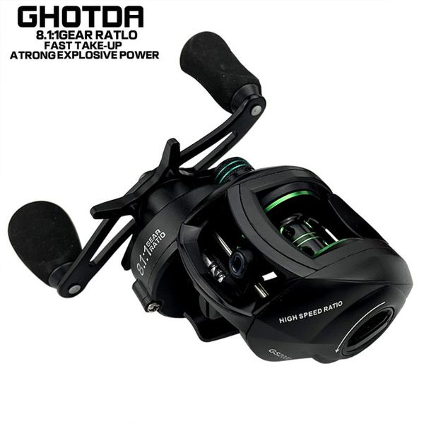 baitcasting reel max drag 10kg 17+1 bbs fishing reel 8. fishing coil