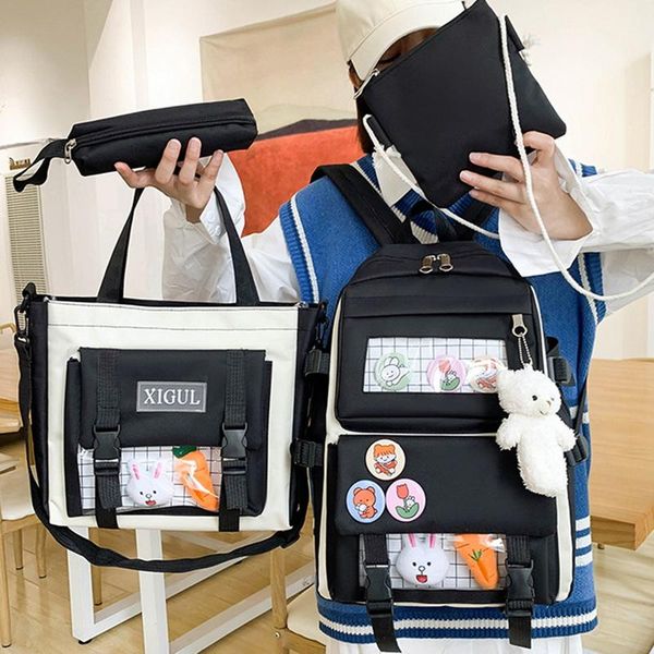 school bags 2021 4pcs/set canvas backpacks women lovely for teenage girls bookbags students travel shoulder female
school bags 2021 4pcs/set canvas backpacks women lovely for teenage girls bookbags students travel shoulder female