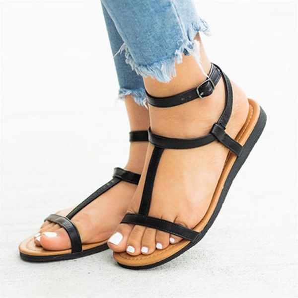 sandals 2021 summer flat beach women lace-up solid color roman style women's with bottom plus size, Black
sandals 2021 summer flat beach women lace-up solid color roman style women's with bottom plus size, Black