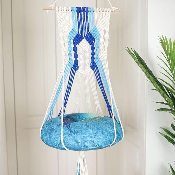 80# cat hammocks chair cotton rope weaving chair indoor outdoor garden yard cushion shelf seat lounger couch sofa with suction
80# cat hammocks chair cotton rope weaving chair indoor outdoor garden yard cushion shelf seat lounger couch sofa with suction