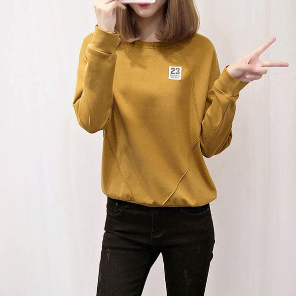 women's hoodies & sweatshirts missky women sweatshirt long sleeves blouse polyester round neck woman pullover casual base shirt female, Black
women's hoodies & sweatshirts missky women sweatshirt long sleeves blouse polyester round neck woman pullover casual base shirt female, Black