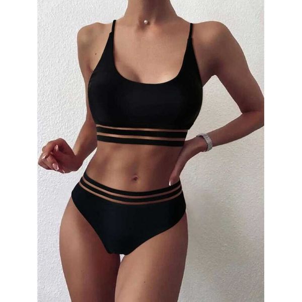 black bikini set high waist bandeau swimwear female 2 pieces set swimsuit bathing suit female bathers beach wear biquini 210604, White;black
black bikini set high waist bandeau swimwear female 2 pieces set swimsuit bathing suit female bathers beach wear biquini 210604, White;black