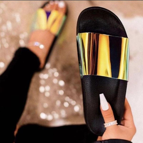 slippers sagace women summer flat glossy transparent jelly shoes female flip flops sandals outdoor beach ladies slides size 42, Black
slippers sagace women summer flat glossy transparent jelly shoes female flip flops sandals outdoor beach ladies slides size 42, Black