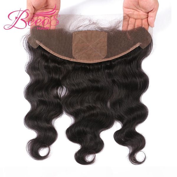 beeos brazilian body wave silk base lace frontal closure 13x4 with baby hair double knots remy human hair closure, Black
beeos brazilian body wave silk base lace frontal closure 13x4 with baby hair double knots remy human hair closure, Black