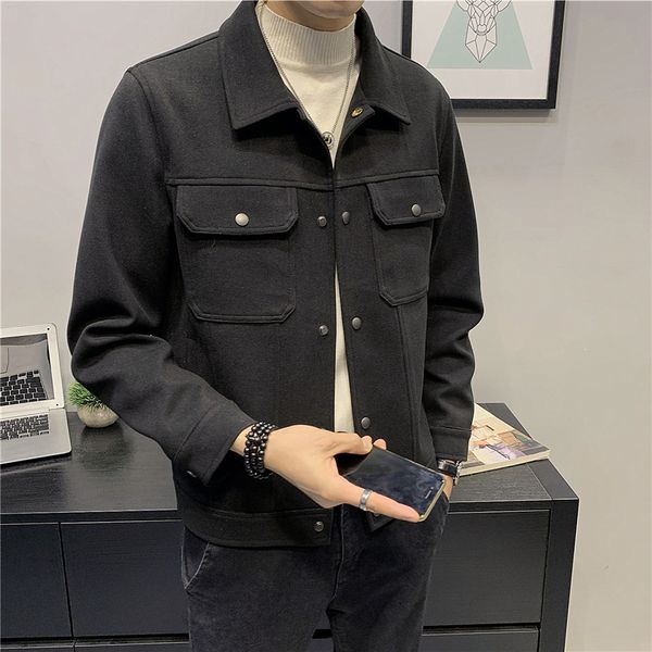 2021 new mode autumn thick men's casual jackets simple solid clothing fine turn down collar coats streetwear 3xl-m 337z, Black;brown
2021 new mode autumn thick men's casual jackets simple solid clothing fine turn down collar coats streetwear 3xl-m 337z, Black;brown