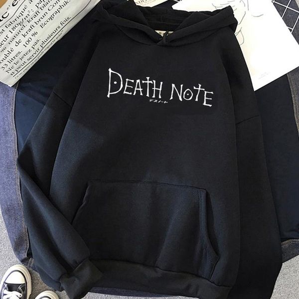 men's hoodies & sweatshirts death note misa amane, Black