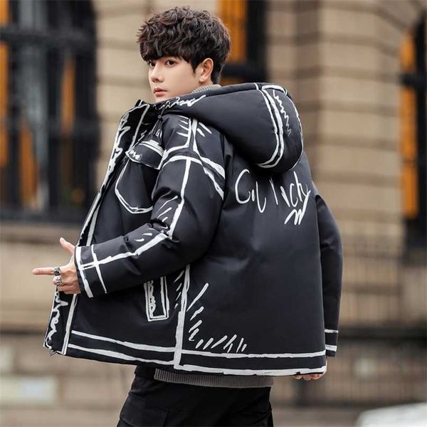 men jackets autumn winter coat casual thicken warm hooded cotton male outerwear youth drop 211110, Black;brown
men jackets autumn winter coat casual thicken warm hooded cotton male outerwear youth drop 211110, Black;brown
