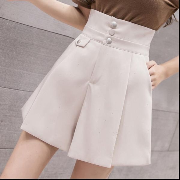 2021 spring summer fashion women ladies high waisted beige black wide leg shorts korean stle woman pleated shorts skirts, White;black
2021 spring summer fashion women ladies high waisted beige black wide leg shorts korean stle woman pleated shorts skirts, White;black