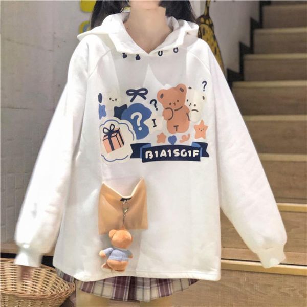 women's hoodies & sweatshirts houzhou kawaii hoodie cartoon bear print hooded sweatshirt autumn long sleeve women clothes sweet streetw, Black
women's hoodies & sweatshirts houzhou kawaii hoodie cartoon bear print hooded sweatshirt autumn long sleeve women clothes sweet streetw, Black