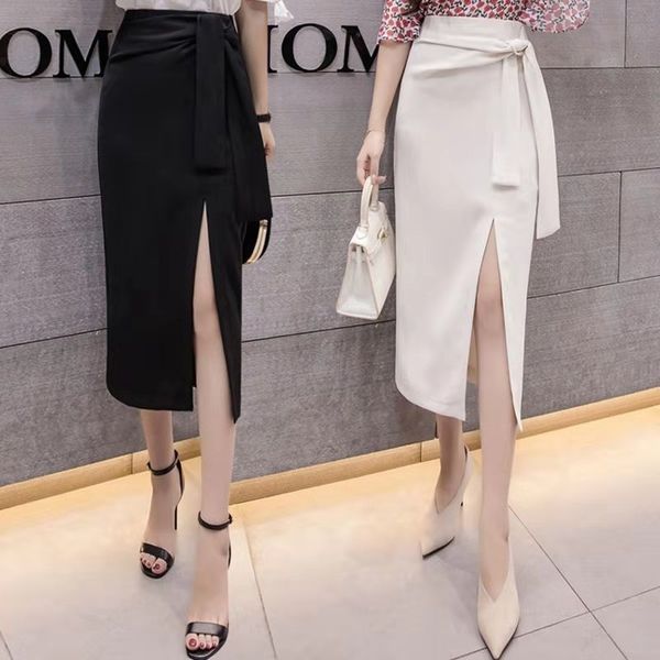 2021 summer skirt women mid-calf length solid white/black buttock skirt oversize split skirts bandage design ol business wear, Black;gray
2021 summer skirt women mid-calf length solid white/black buttock skirt oversize split skirts bandage design ol business wear, Black;gray