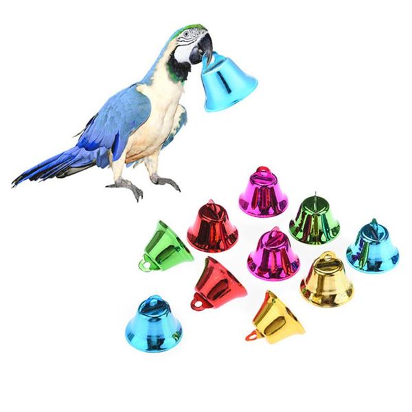 other bird supplies colorful metal bell pet toy funny parrot diy accessories wind chimes for parrots / pigeons /10pcs/bag
other bird supplies colorful metal bell pet toy funny parrot diy accessories wind chimes for parrots / pigeons /10pcs/bag