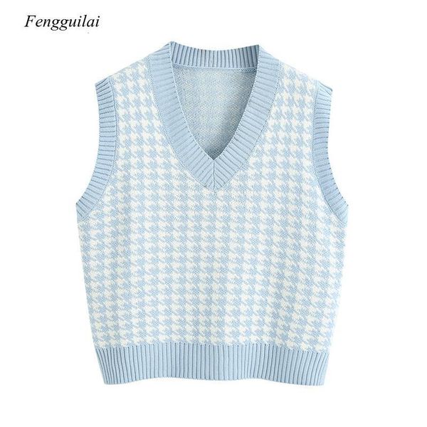 women's sweaters women 2021 fashion oversized knitted vest sweater v neck sleeveless houndstooth loose female waistcoat chic, White;black
women's sweaters women 2021 fashion oversized knitted vest sweater v neck sleeveless houndstooth loose female waistcoat chic, White;black