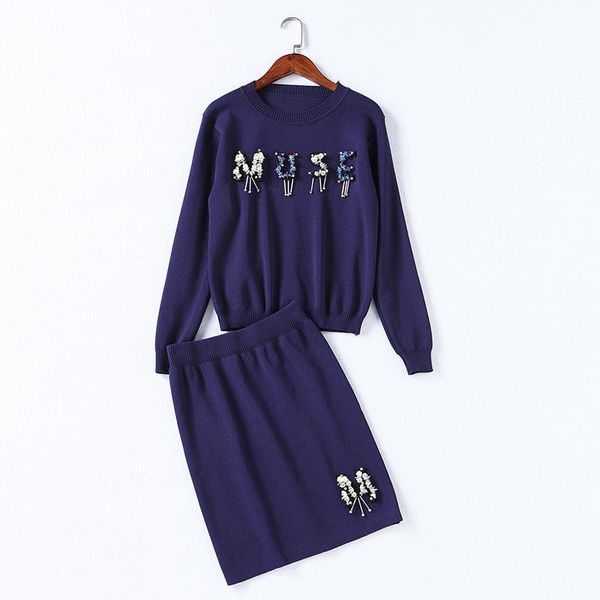 women's suits & blazers arrivals women casual knitted full sleeve beading appliques pullover sweater knee-length skirt ladies fashion 2, White;black
women's suits & blazers arrivals women casual knitted full sleeve beading appliques pullover sweater knee-length skirt ladies fashion 2, White;black