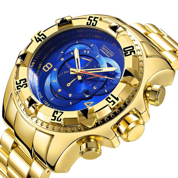 wristwatches mens big dial watches luxury gold 316l stainless steel quartz men's waterproof creative temeite brand man watch, Slivery;brown
wristwatches mens big dial watches luxury gold 316l stainless steel quartz men's waterproof creative temeite brand man watch, Slivery;brown