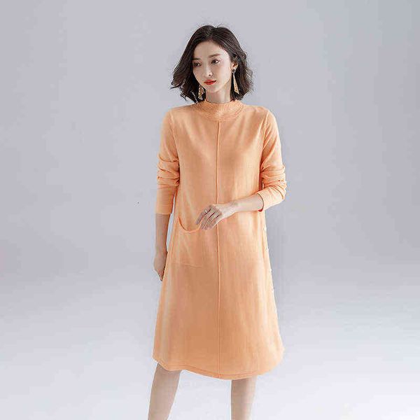 casual dresses autumn winter lazy wind pullover round neck knitted 2022 korean version solid color loose waist women's bottomed skirt, Black;gray
casual dresses autumn winter lazy wind pullover round neck knitted 2022 korean version solid color loose waist women's bottomed skirt, Black;gray